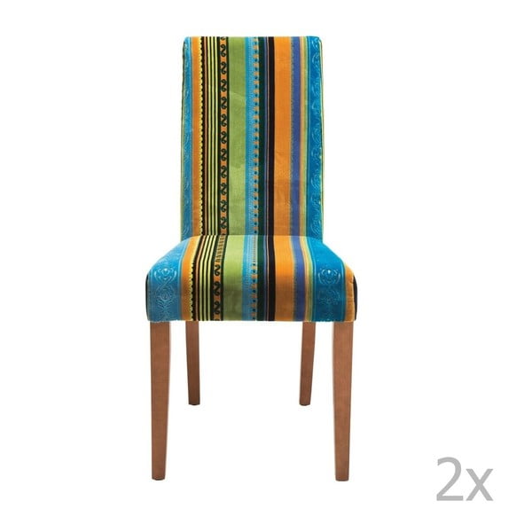 Sada 2 jedálenských stoličiek s podnožou z bukového dreva Kare Design Irish