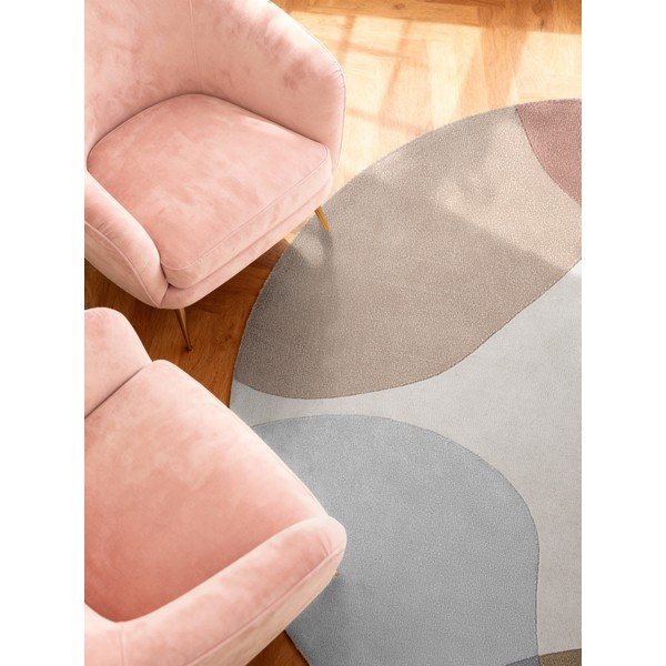 Béžový ručne tkaný vlnený okrúhly koberec ø 200 cm Hackney Clarissa – Ted Baker-image-4