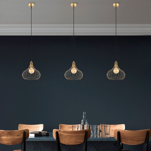 Závesné svietidlo s kovovým tienidlom ø 22 cm Teldemia – Opviq lights-image-3