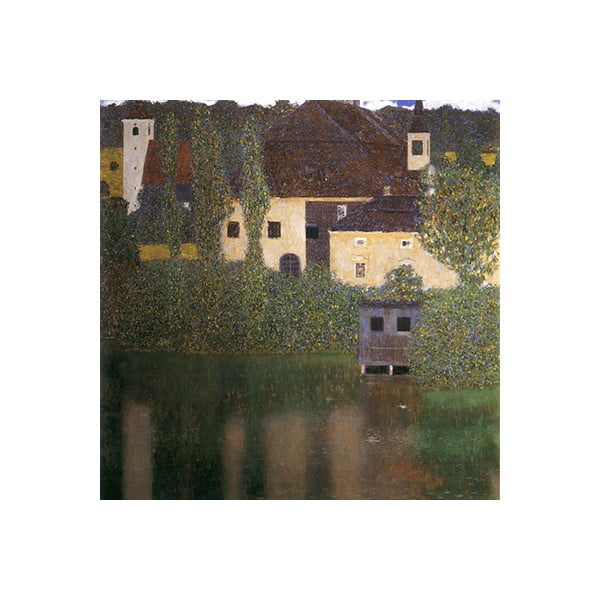 Reprodukcia obrazu Gustav Klimt - Water Castle, 50 x 50 cm
