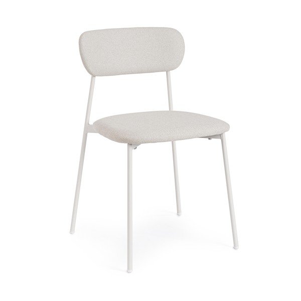 Biela čalúnená jedálenská stolička Inka – Yes Everyday