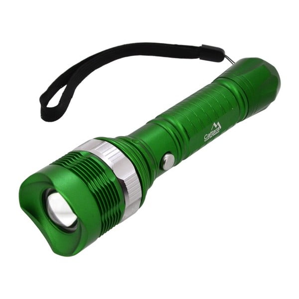 Zelené vreckové LED svietidlo Cattara ZOOM