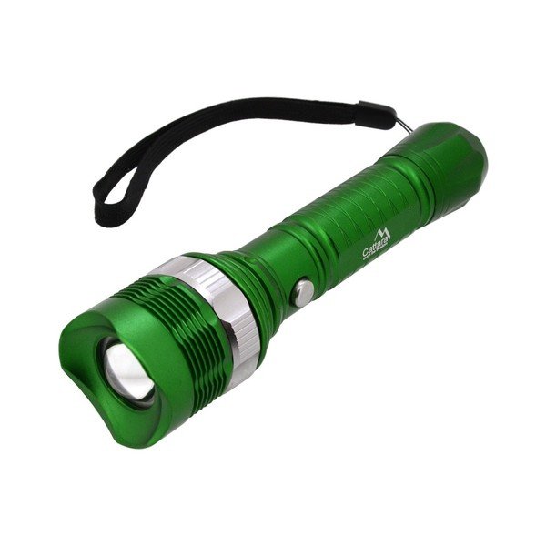 Zelené vreckové LED svietidlo Cattara ZOOM