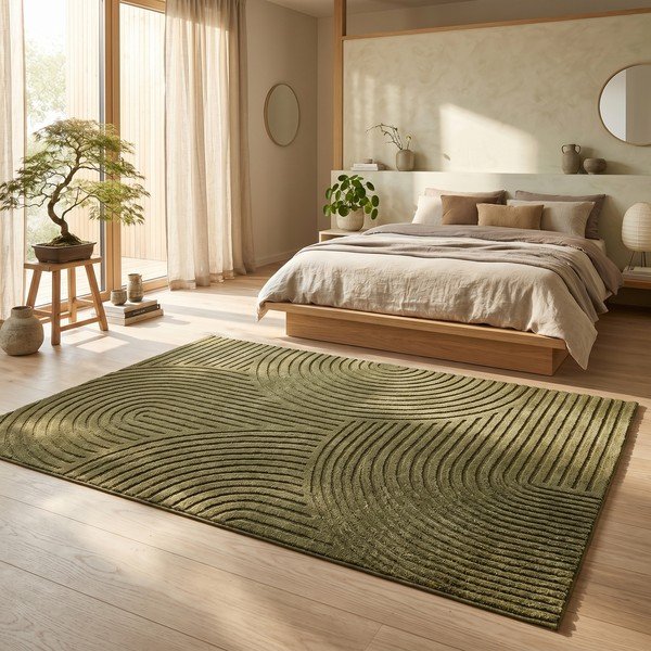 Tmavozelený koberec 160x230 cm Whirl – ESTE-image-4