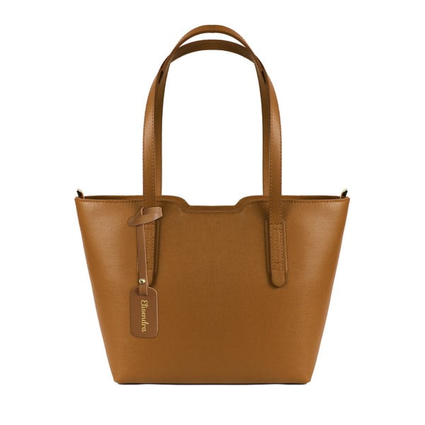 Hnedá kožená kabelka Maison Bag Alicia