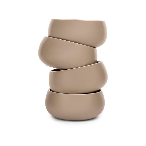 Béžové misky v súprave 4 ks z kameniny 600 ml Terra Luma – Bonami Selection-image-2