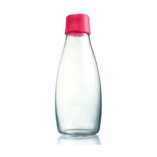 Malinovoružová sklenená fľaša ReTap s doživotnou zárukou, 500 ml