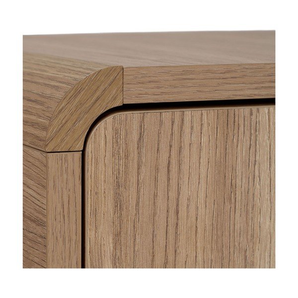 TV stolík v dekore duba v svetlo prírodnej farbe 180x52x34 cm Mirel – Nordure-image-4
