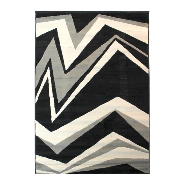 Čierno-sivý koberec Flair Rugs Element Shard, 120 × 170 cm
