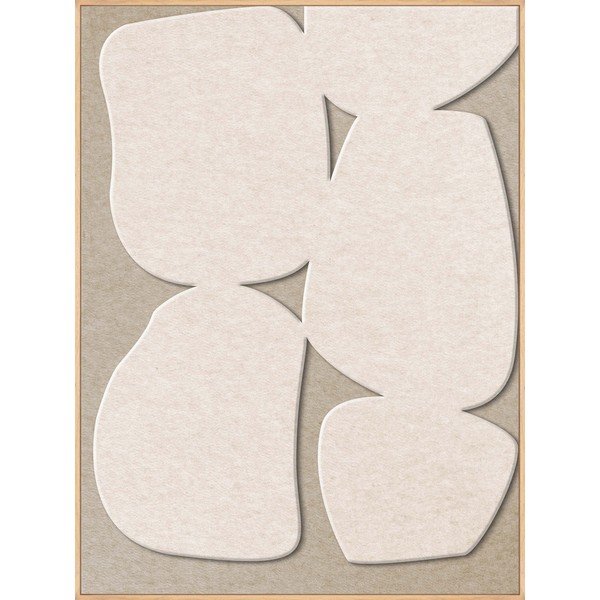 3D obraz s rámom/akustický 90x120 cm Stone Path 1 – Malerifabrikken