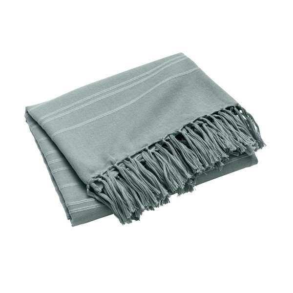 Zelený bavlnený pléd 125x150 cm Lilia – douceur d'intérieur