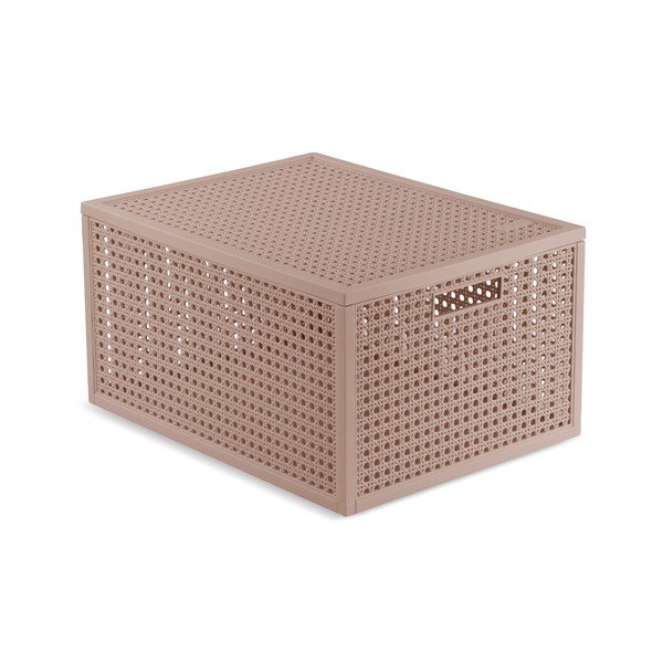 Staroružový úložný box s vekom z recyklovaného plastu 30x38x21 cm Kaya – Curver