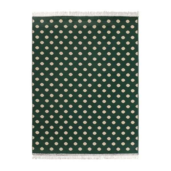 Zelený koberec Hanse Home Fringe, 140 x 200 cm