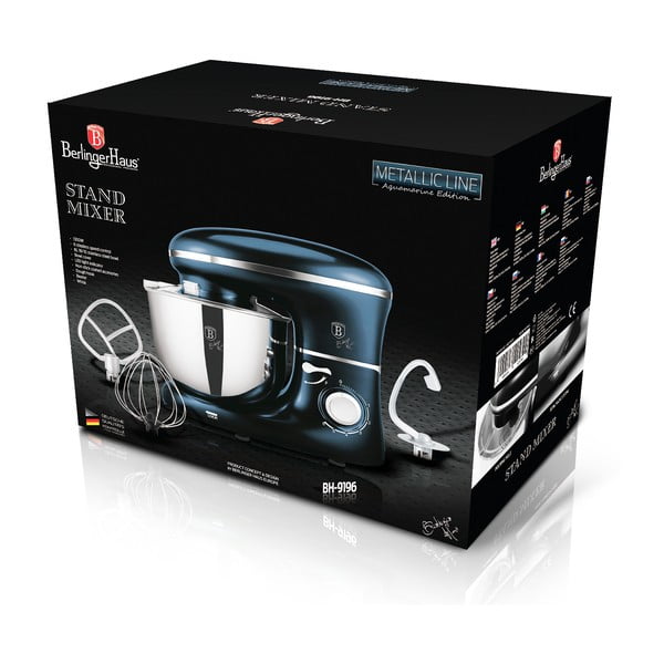 Modrý kuchynský robot Aquamarine Metallic Line - BerlingerHaus-image-2