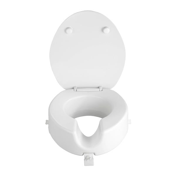 Zvýšené WC sedadlo s jednoduchým zatváraním pre seniorov Wenko Secura, 44 × 41,5 cm