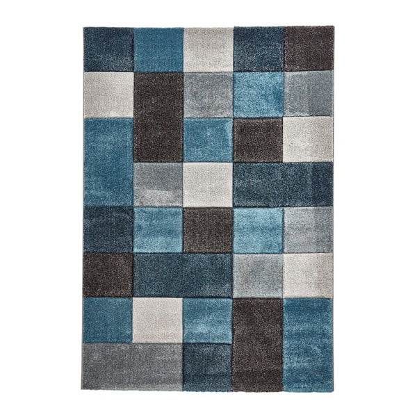 Modro-sivý koberec Think Rugs Brooklyn, 160 × 220 cm