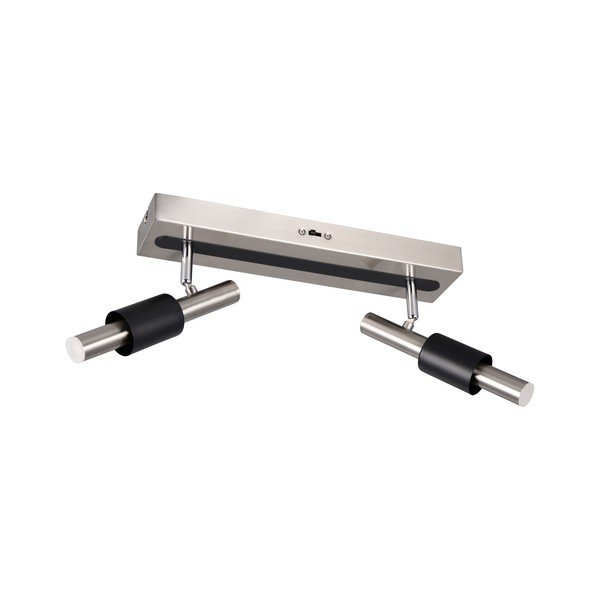 Čierne/v striebornej farbe LED bodové svietidlo 20,5x42 cm Ikaris – Trio Select