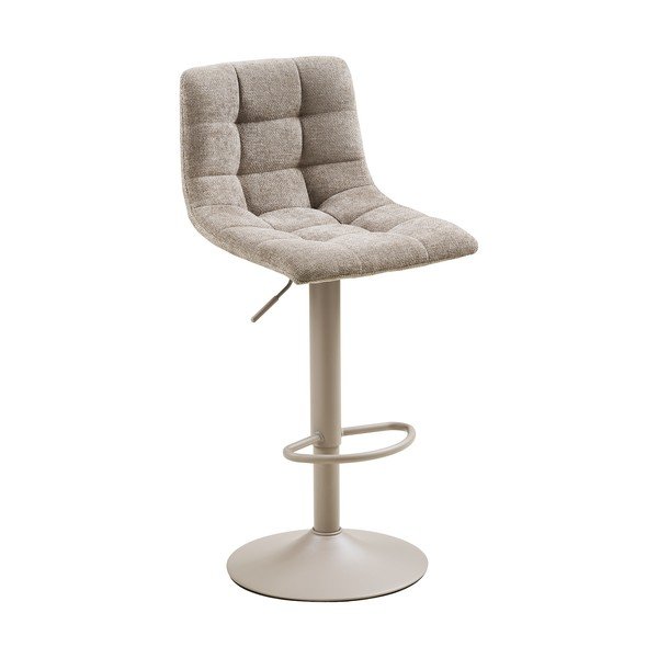 Svetlosivé čalúnené barové stoličky v súprave s nastaviteľnou výškou/otočné 2 ks (výška sedadla 63 cm) Middelfart – House Nordic