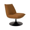 Okrovožlté kreslo z textílie bouclé Jax – White Label