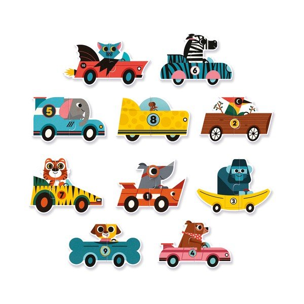 Detské puzzle Djeco Duo Závod