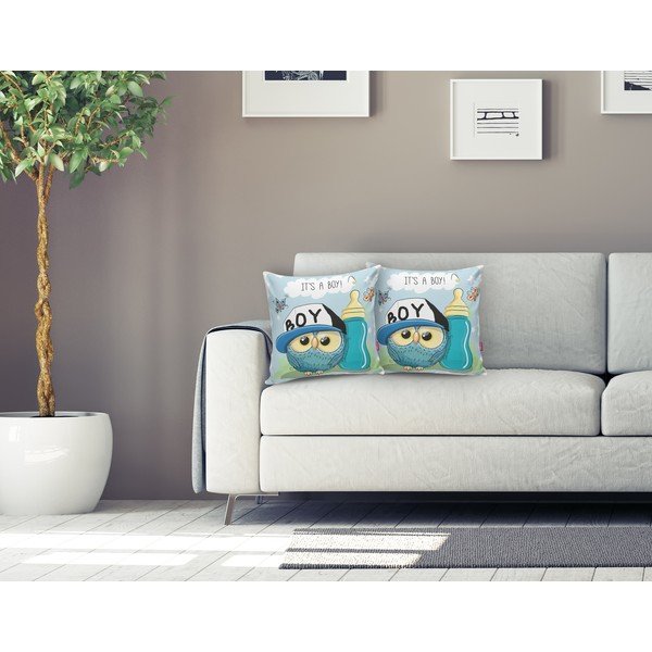 Detská obliečka na vankúš 43x43 cm Boy Owl – Mila Home-image-1
