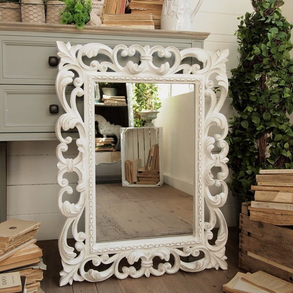Zrkadlo Ravenna White Antique