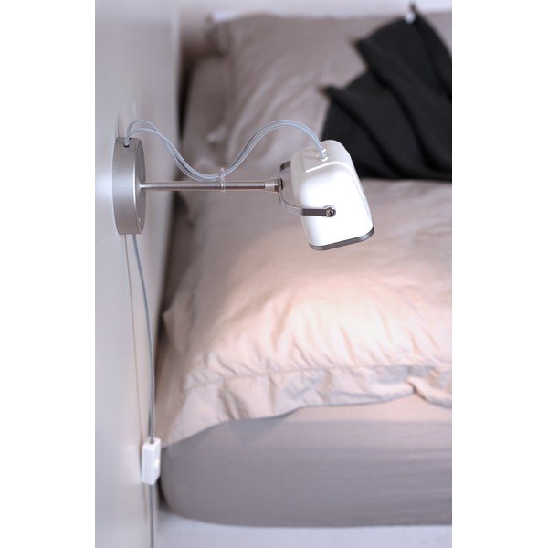 Nástenná lampa Mob, biela-image-3