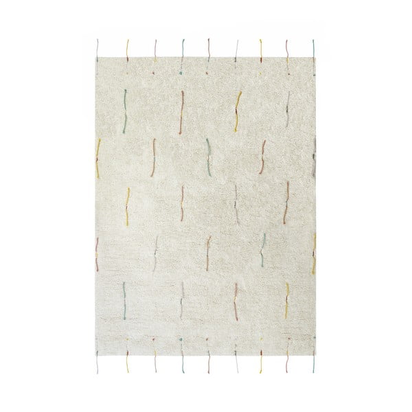 Krémový bavlnený detský hrací koberec 120x160 cm Wildflowers – Lorena Canals-image-4