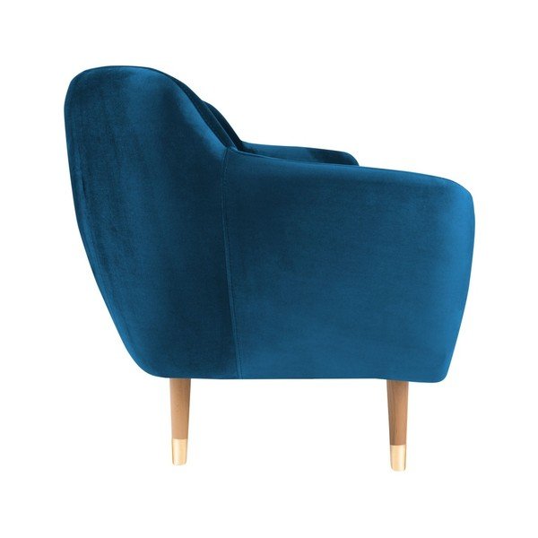 Modrá zamatová pohovka Mazzini Sofas Benito, 188 cm-image-3