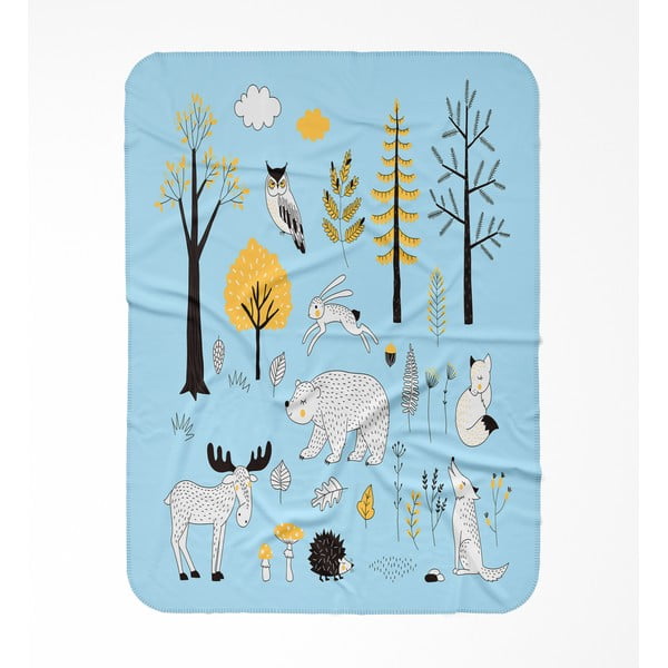 Detská deka OYO Kids Animals And Nature, 120 x 160 cm