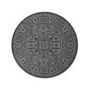 Čierno-biely okrúhly vnútorný a vonkajší koberec ø 160 cm Duet Kona – NORTHRUGS