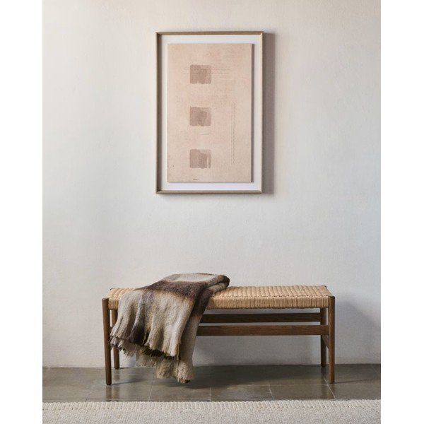 Lavica v hnedo-prírodnej farbe Zaide – Kave Home-image-1