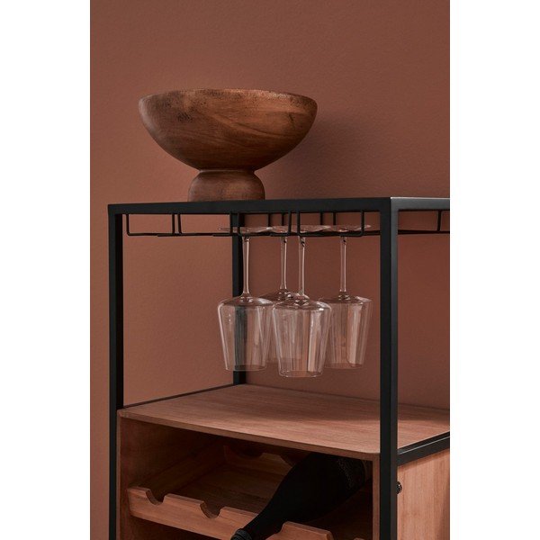 Vinotéka v prírodnej farbe počet fliaš 12, 51x91x30 cm Isaac – Yes Everyday-image-1