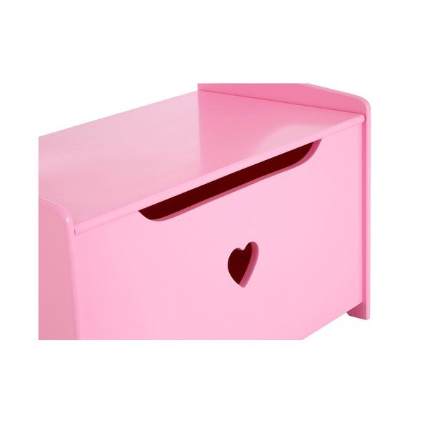 Ružová detská skrinka s lavicou 60x62x34 cm Pink Heart – Premier Housewares-image-4
