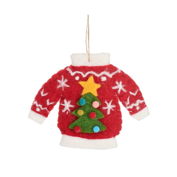 Textilná vianočná ozdoba Christmas Jumper – Sass & Belle