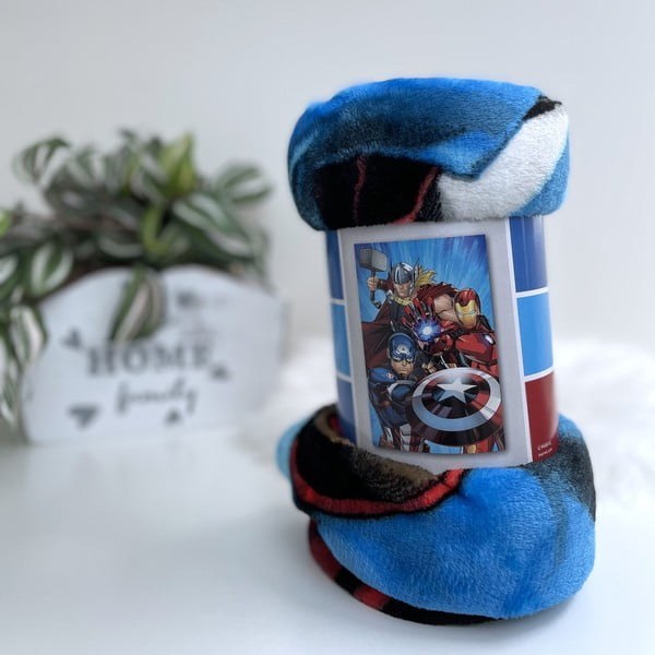 Detská deka z mikroplyšu 100x150 cm Avengers Heroes - Jerry Fabrics-image-1