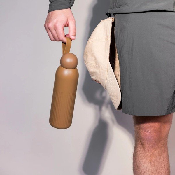 Modrá termofľaša so slamkou z nehrdzavejúcej ocele 500 ml Tekla – Sagaform-image-4