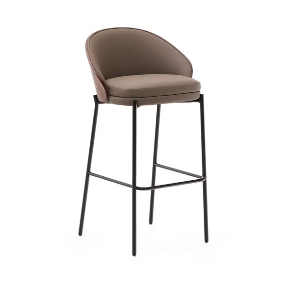 Hnedá barová stolička (výška sedadla 77 cm) Eamy – Kave Home
