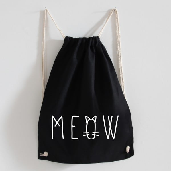 Plátený batoh Meow Black