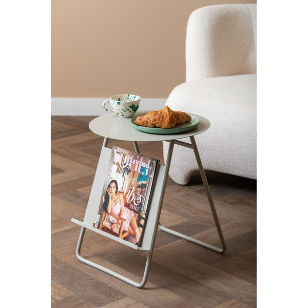 Kovový okrúhly odkladací stolík ø 40 cm Esencia – Leitmotiv-image-1