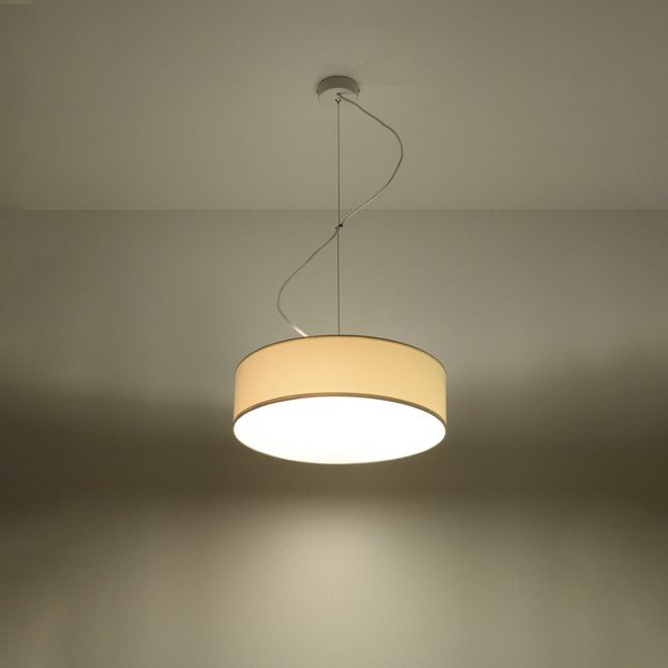 Biele závesné svietidlo ø 35 cm Atis – Sollux