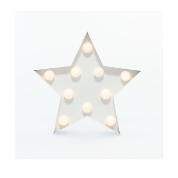 Dekoratívne svetlo Carnival Star, biele