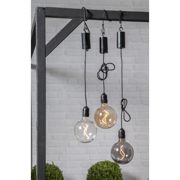 Hnedá vonkajšia svetelná LED dekorácia Star Trading Glassball, dĺžka 1 m-image-1