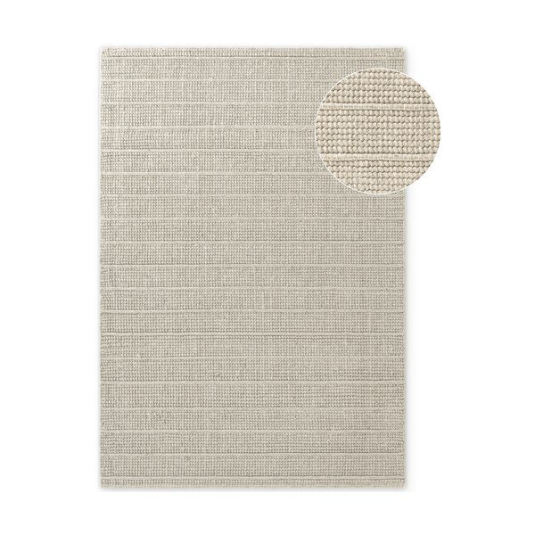 Krémovobiely ručne tkaný vlnený koberec 80x150 cm Camden Parker – Ted Baker