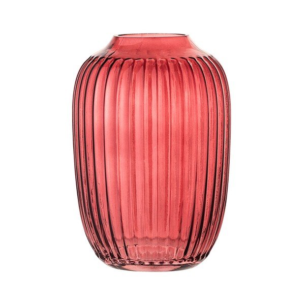 Červená váza Bloomingville Kaapo