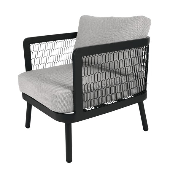 Sivé kovové záhradné kreslo Edinburgh Duo – Rojaplast-image-2