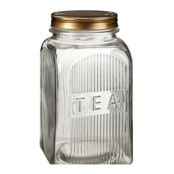 Sada dóz na cukor, kávu a čaj s detailom zlatej farby Premier Housewares Embossed-image-2