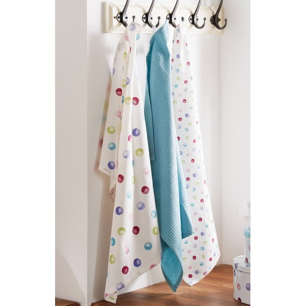 Bavlnené utierky v súprave 3 ks 45x65 cm Spotty Dotty – Cooksmart ®-image-1