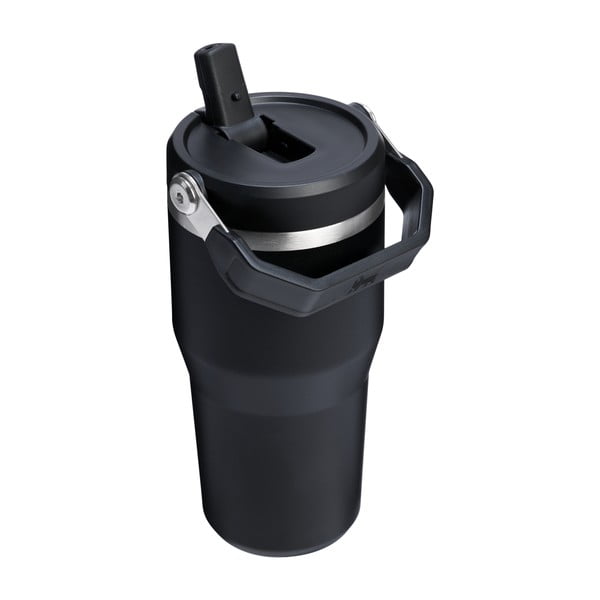 Čierna termoska z nehrdzavejúcej ocele 600 ml IceFlow™ Flip Straw 2.0 Tumbler Black – Stanley-image-1