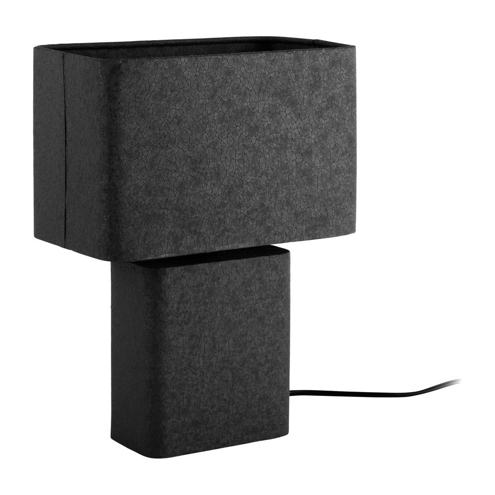 E-shop Čierna kovová stolová lampa (výška 33 cm) Boaz Recto – Leitmotiv